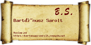 Bartánusz Sarolt névjegykártya
